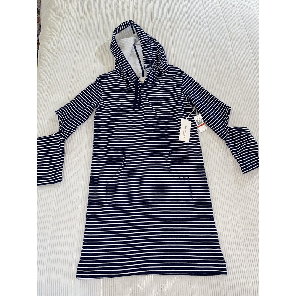 Two by Vince Camuto Indigo Night Terry Cloth Shirt Dress NWT Women's XS